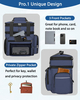 Dual Compartment Dry Wet Separation Insulated Cooler Bag, Seamless Hot Press 100% Leakproof Thermal Lunch Bag with Multi Pockets for Daily Work & Outdoor Picnic