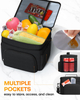 9L/15L Insulated Lunch Cooler Bag, Waterproof Leakproof Portable Thermal Tote with Multi Pockets & Adjustable Shoulder Strap
