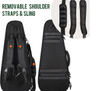 37 Inch Discreet Tactical Rifle Case, Multi-Pocket Concealed Gun Bag with MOLLE Webbing, Padded Firearm Transport Backpack for Shooting Range, Hunting & Outdoor Transport