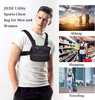 Tactical Chest Rig Bag, Adjustable Lightweight Chest Harness Pack with MOLLE Webbing, Multi-Pocket Utility Chest Pouch for Outdoor Sports, Running, Cycling, Daily EDC