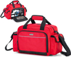 Reflective EMT Medical Carry Bag, Multi-Pocket Empty Nurse First Aid Organizer for Home Visits & Clinic Use