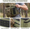 1000D Military Tactical Utility Bag, Laser Cut MOLLE Portable Multi-Compartment Organizer for Outdoor Medical Gear & Travel Essentials