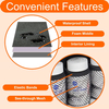 Waterproof Shockproof Pill Storage Bag, 4 Sizes Portable See-Through Mesh Travel Medication Organizer Case