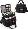 Large Capacity Portable Medical First Aid Bag, Multi Quick-Access Pocket EMT Trauma Organizer with Luggage Sleeve for Travel & Home Emergency