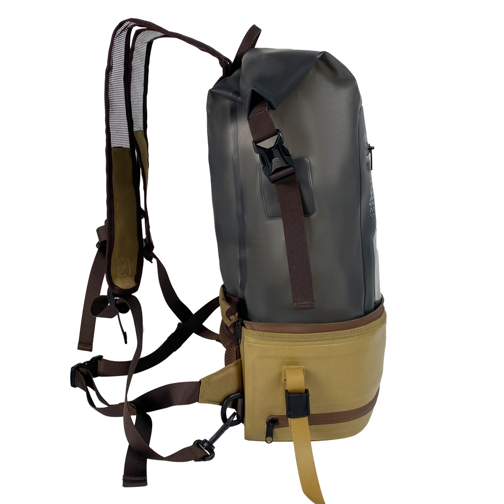 30L Eco-Friendly TPU Waterproof Roll-Top Backpack with Laptop Compartment
