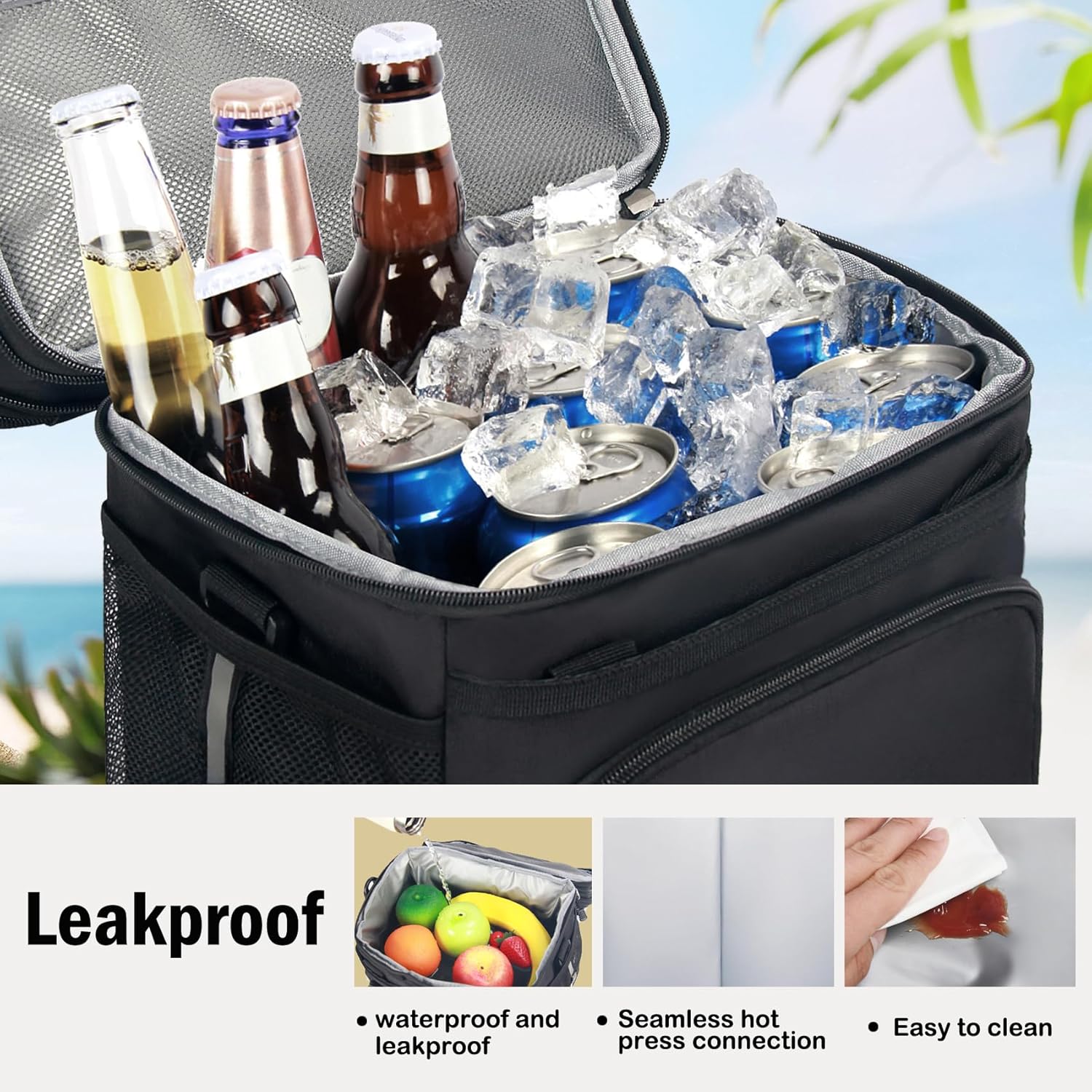 16L Double Compartment Insulated Cooler Bag