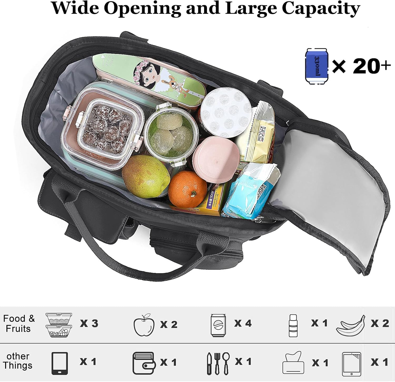 Custom Factory Lunch Bag Waterproof Reusable Portable Lunch Tote Thermal Lunch Box Bag