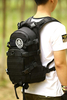 Coyote Brown Tactical Daypack, MOLLE Modular Backpack with Waterproof Rain Cover, Lightweight Outdoor Backpack for Hiking, Shooting Range, Camping & EDC