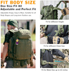 55L Laser Cut Tactical Backpack Full Set with 3L Hydration Bladder, Detachable Pouches & Waist Belt, Modular Military Backpack for Outdoor Camping, Hunting, Hiking & Emergency Gear