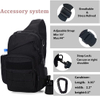 Tactical Sling Bag with External USB Charging Port, MOLLE Crossbody Chest Backpack