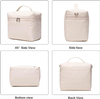 8L Medium Waterproof Insulated Lunch Bag, Double Zipper Leakproof Thermal Cooler Tote with Detachable Shoulder Strap for Daily Work & School