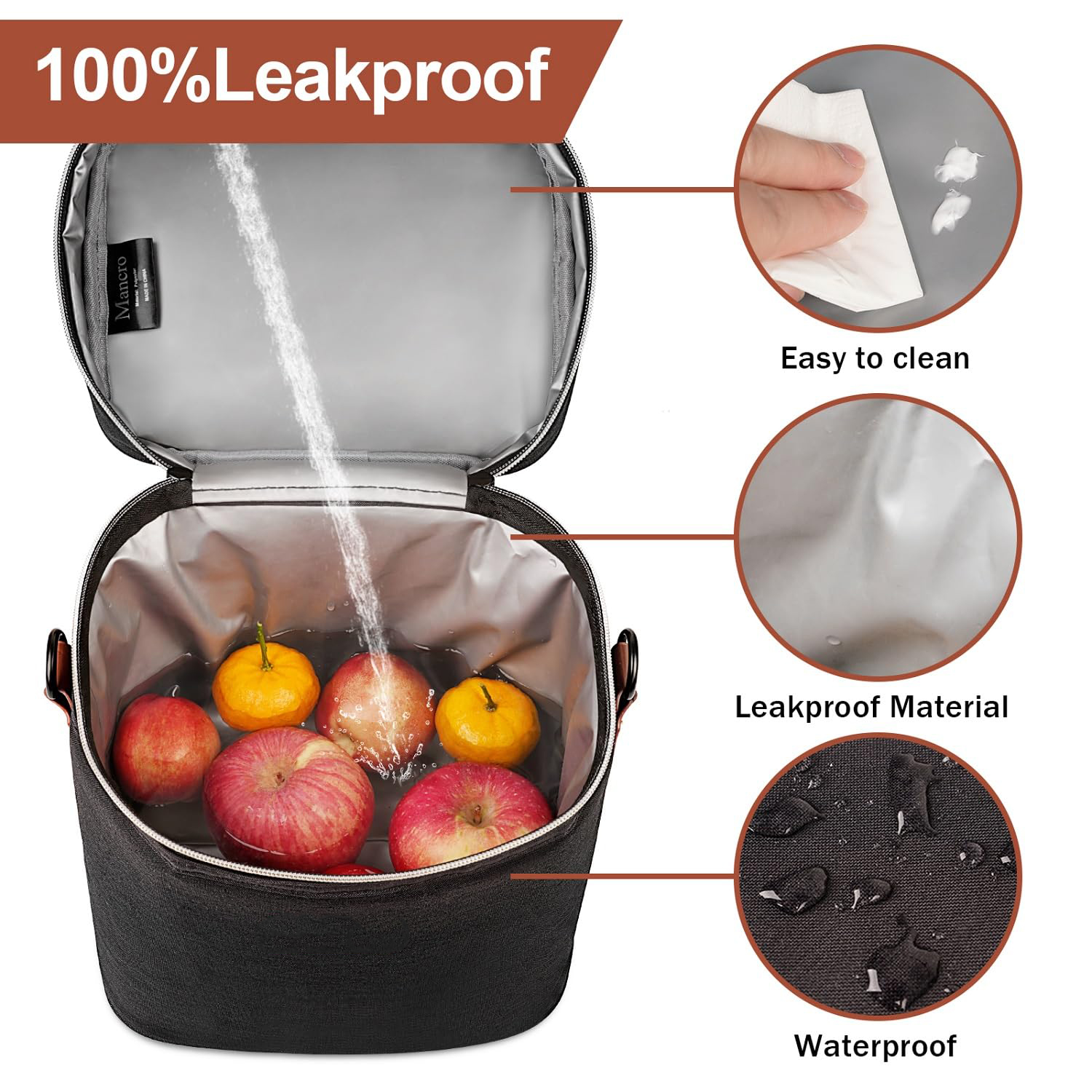 8.5L Insulated Breast Milk Cooler Bag, Waterproof Leakproof Mini Thermal Bag for Baby Bottles, Drinks & Daily Lunch