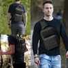 Military Tactical Sling Bag, 600D Oxford Molle EDC Crossbody Chest Backpack with Padded Strap for Hunting Hiking Fishing Daily Carry