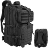 45L Tactical Military Backpack with 5 Storage Compartments, Water Resistant Molle Army Rucksack Hidden Back Pocket for Outdoor Hiking Camping Survival