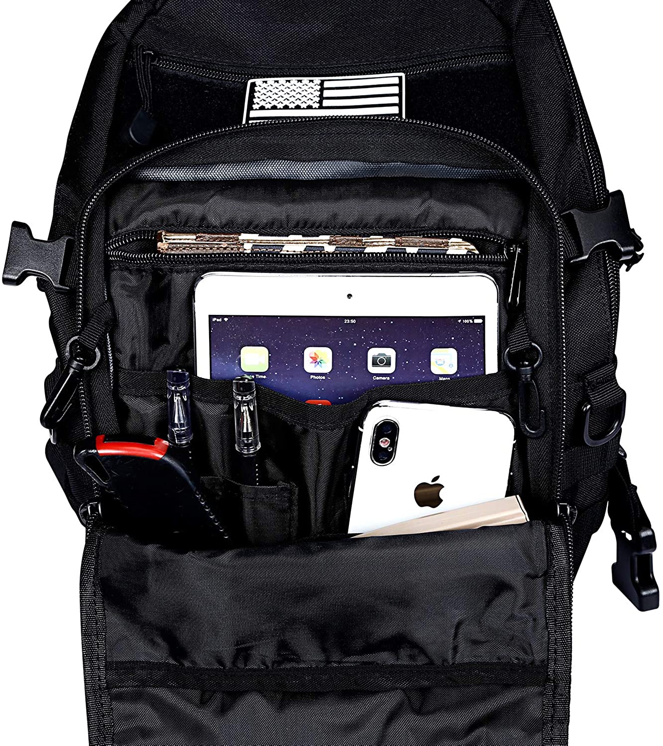 10L Mini Tactical Sling Crossbody Bag, Molle Webbing Single Shoulder Chest Pack Fits iPad for Outdoor Hunting Fishing Daily EDC