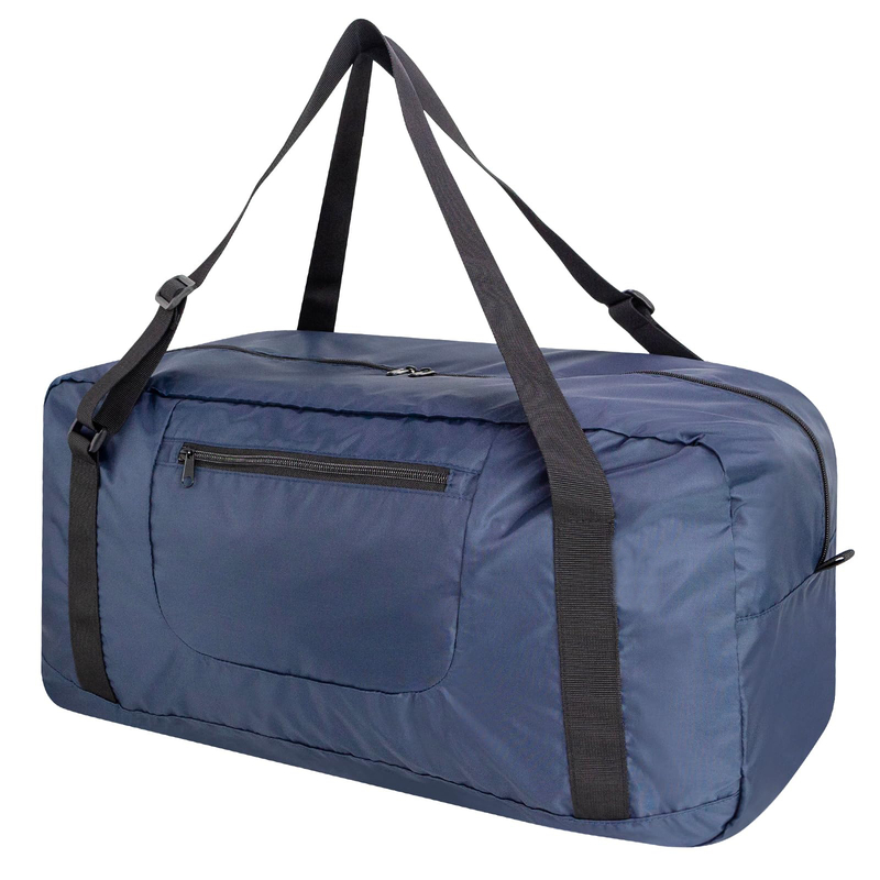 55L Foldable Water Repellent Duffle Bag, Large Capacity Packable Travel & Gym Carry Bag with Adjustable Straps