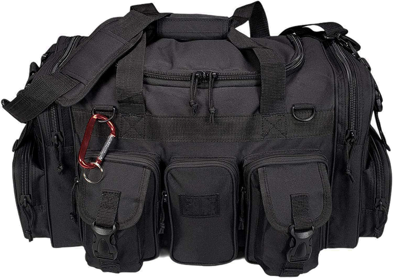 Tactical Range Bag, Large Shooting Gear Duffle Bag with MOLLE Webbing, Multipurpose Utility Carry Bag for Shooting Range, Hunting, Outdoor EDC