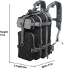 Compact Laser Cut MOLLE Tactical Backpack, Small Military Daypack, Lightweight EDC Assault Pack for Shooting, Hiking, Cycling & Daily Outdoor Carry