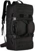 Large Tactical Duffle Bag with Rain Cover, MOLLE Military Travel Gear Bag for Shooting Gym Camping Hunting