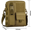 Mini Tactical Crossbody Bag, Water Resistant MOLLE Utility Shoulder Pack Small EDC Sling Bag for Hunting Hiking Daily Outdoor Carry
