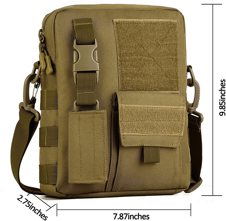 Mini Tactical Crossbody Bag, Water Resistant MOLLE Utility Shoulder Pack Small EDC Sling Bag for Hunting Hiking Daily Outdoor Carry
