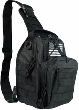 Mini Tactical Sling Bag, Compact MOLLE Crossbody Chest Pack Shoulder Bag for Motorcycle Riding EDC Hiking Cycling Daily Carry