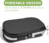 34L Collapsible Insulated Cooler Basket, Foldable Aluminum Frame Leakproof Thermal Cooler Bag for Picnic, Beach, Camping & Grocery