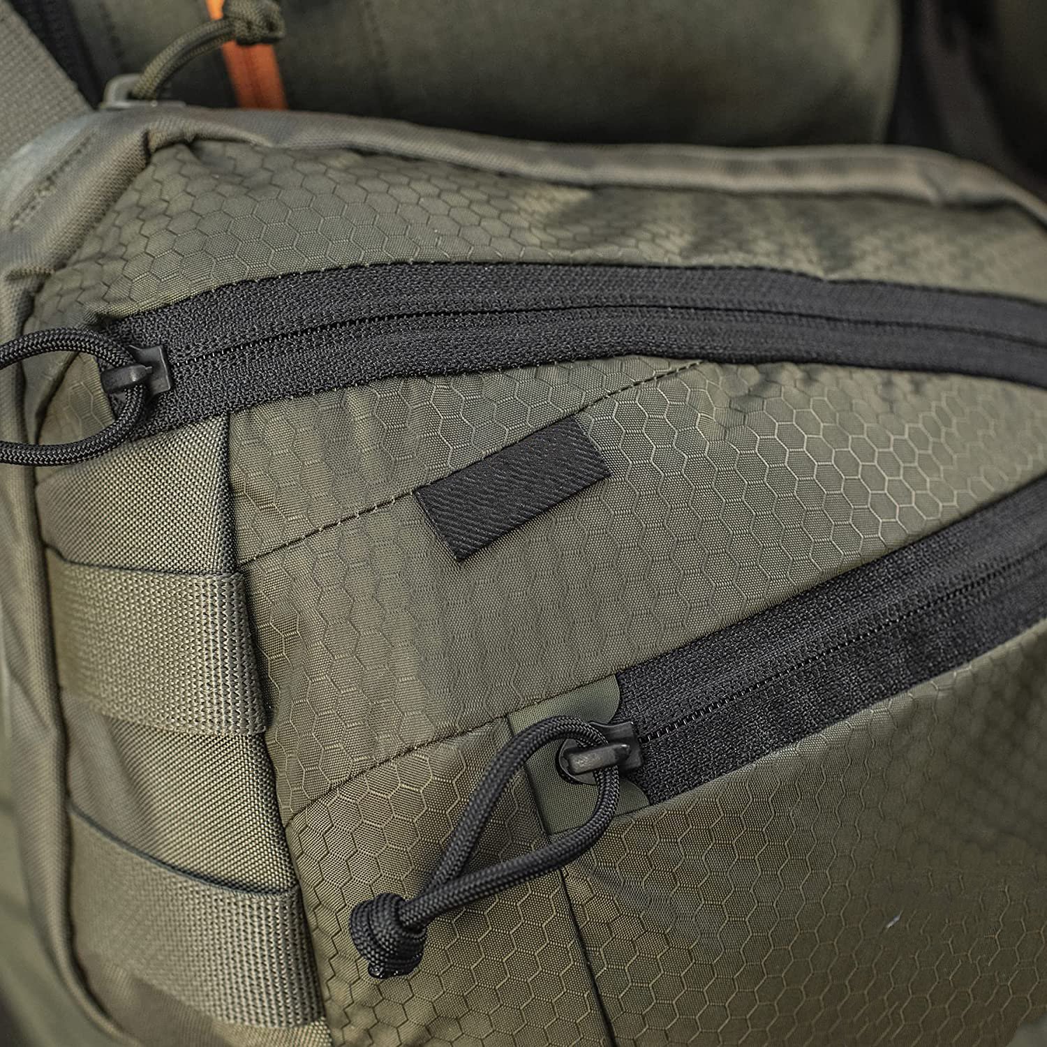 Lightweight Tactical Crossbody Sling Bag, Hexagon Ripstop Nylon MOLLE Waist Fanny Pack, Compact EDC Shoulder Pouch for Hunting, Hiking, Daily Carry & Outdoor Activities