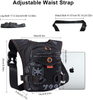 Multi-Purpose Tactical Thigh Bag, Adjustable Drop Leg Hip Pack, Lightweight Crossbody Waist Pack for Outdoor Hiking, Cycling, Motorcycle, Camping & Daily EDC