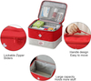 Lockable Family Medication Storage Bag, Large Capacity Empty First Aid Bag with Hand Handle for Household & Travel Use