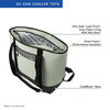 Wide Opening Insulated Cooler Tote Bag, ColdBlock Reinforced Base Water Stain Resistant Soft Cooler with Multi Carry Handles for Grocery & Outdoor