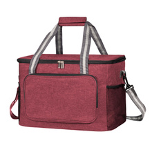 Foldable 4-Layer Insulated Cooler Bag, Thick 9mm EPE Foam Leakproof Thermal Lunch Tote for Picnic, Grocery Shopping & Daily Outdoor Use