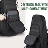 37 Inch Discreet Tactical Rifle Case, Multi-Pocket Concealed Gun Bag with MOLLE Webbing, Padded Firearm Transport Backpack for Shooting Range, Hunting & Outdoor Transport