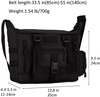 Tactical Messenger Bag, Multi-Pocket MOLLE Crossbody Shoulder Satchel Pack, Water Resistant EDC Laptop Bag for Daily Commuting, Hiking, Camping & Outdoor Activities
