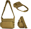 Tactical Messenger Bag, Multi-Pocket MOLLE Crossbody Shoulder Bag with Detachable Accessory Pouch & US Flag Patch