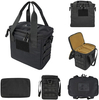 Tactical Storage Gear Bag, Multi-Purpose Modular Carry Tote Bag with MOLLE Webbing & Hook-and-Loop Panel, Waterproof Compact Equipment Organizer Case for Shooting Gear, Camera, EDC & Outdoor