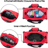 Reflective EMT Medical Carry Bag, Multi-Pocket Empty Nurse First Aid Organizer for Home Visits & Clinic Use