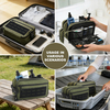 1000D Military Tactical Utility Bag, Laser Cut MOLLE Portable Multi-Compartment Organizer for Outdoor Medical Gear & Travel Essentials