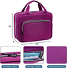 Spacious Clear Interior Medicine Carry Bag, Waterproof Quilted Pill Storage Organizer with Detachable Inner Bag for Travel & Household Medication