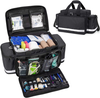 Reflective Large Capacity EMT Medical Bag, Removable Divider Nurse Trauma Bag for Clinic, Ambulance & Emergency Rescue