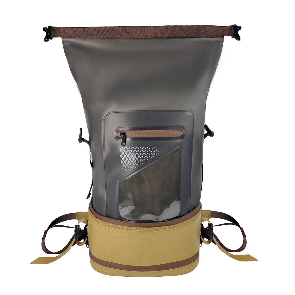 30L Eco-Friendly TPU Waterproof Roll-Top Backpack with Laptop Compartment
