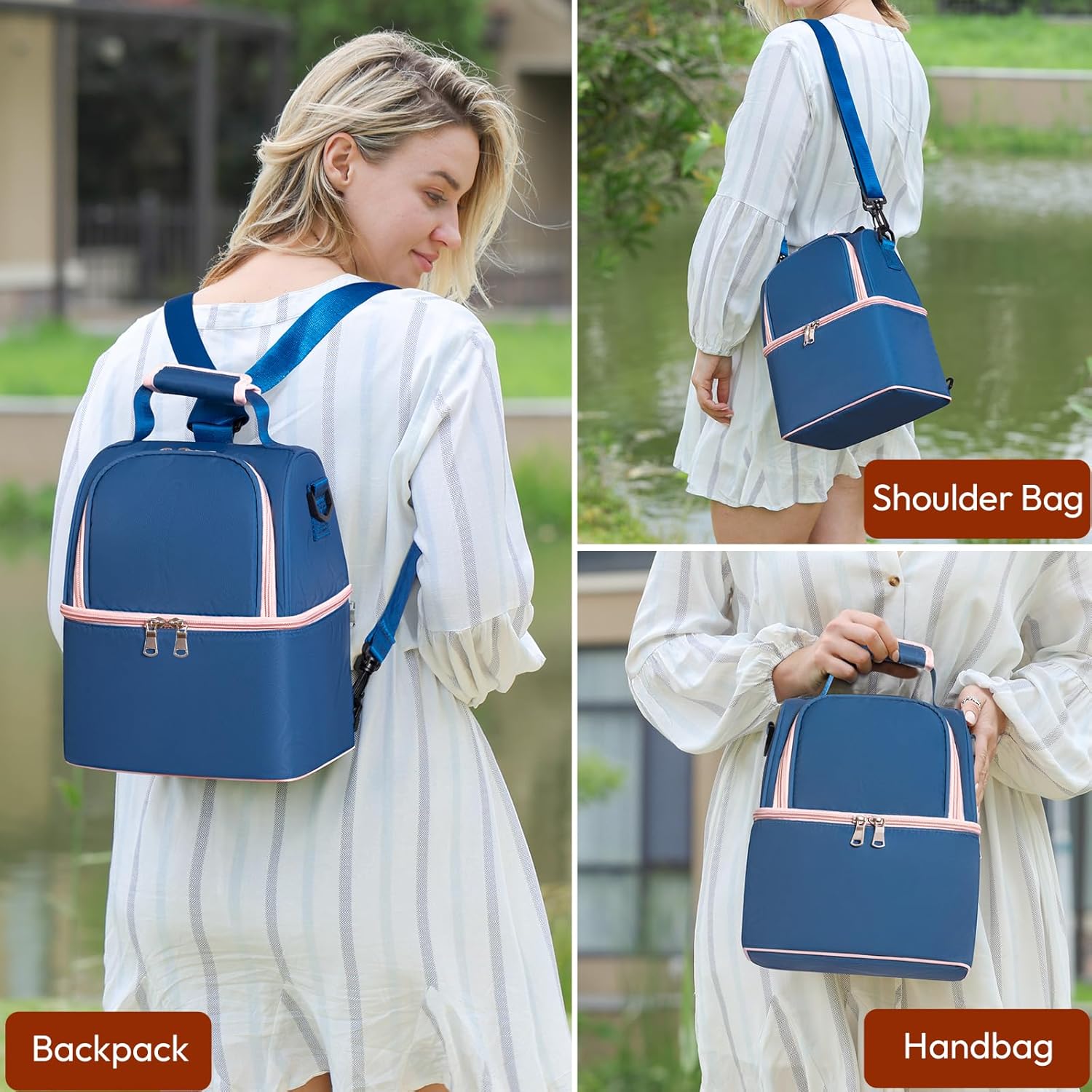 Multi-Function Insulated Breastmilk Cooler Tote