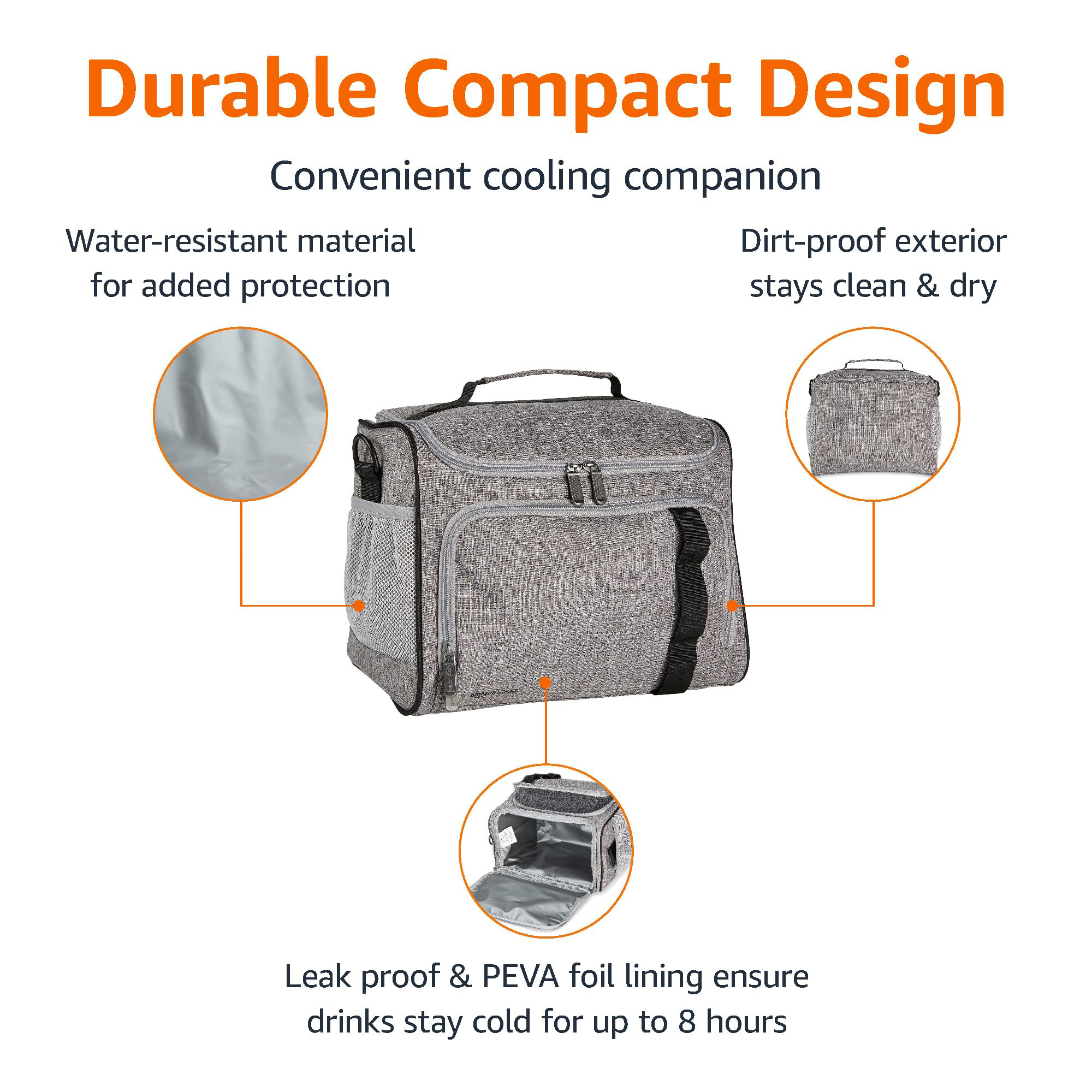 Compact Insulated Lunch Cooler Bag