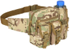 Tactical Utility Waist Bag with Detachable Water Bottle Pouch, Outdoor EDC Hip Fanny Pack, Multi-Pocket Waist Pouch for Hunting, Hiking, Fishing & Daily Use