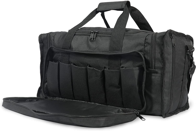 34L Large Tactical Duffle Bag, Water Resistant Heavy Duty Gym Duffel with Detachable Shoulder Strap
