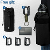 Tactical Sling Bag Crossbody Chest Pack, MOLLE EDC Shoulder Sling Backpack with Water Bottle Pouch, D-Rings & Flag Patch, Outdoor Daypack for Hiking, Shooting, Camping