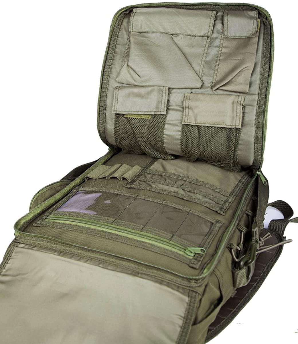 Tactical Laptop Messenger Bag, MOLLE Utility Shoulder Briefcase Bag, Water Resistant Tactical Computer Bag for 14-15.6 Inch Laptop, Outdoor, Office, EDC & Tactical Training
