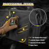 Padded Tactical Rifle Gun Bag, Water Resistant Molle Soft Long Firearm Case with Dual Pistol Pockets for Shooting Range Hunting Transport