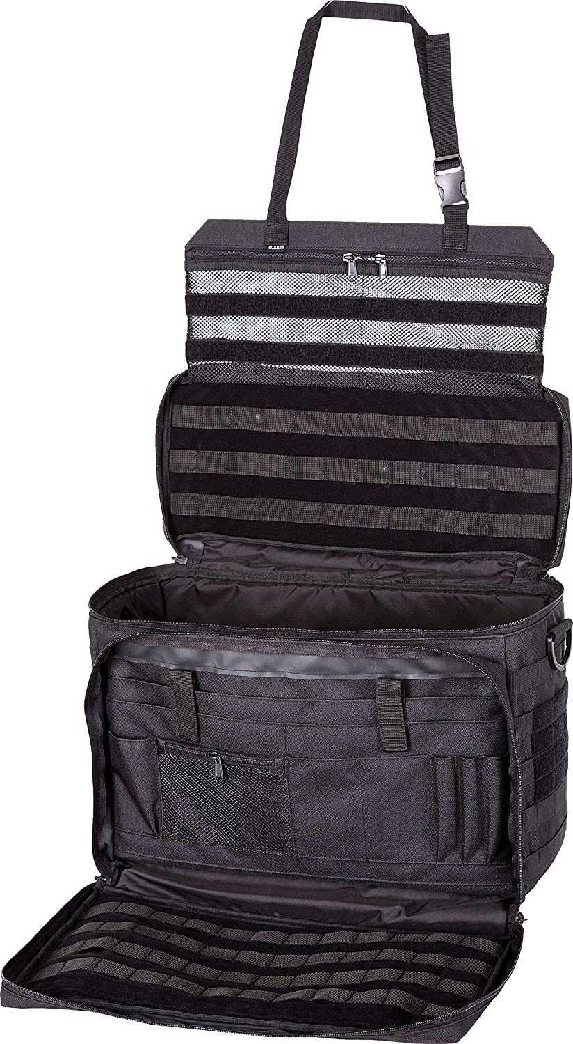 Large Tactical Police Duty Gear Bag, Molle Webbing Multi-Compartment Utility Equipment Storage Tote for Security Officer EMT Patrol Use