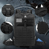 42L Tactical Military Backpack, Waterproof Molle Assault Rucksack with Free Bonus Patches, Carabiners, Waist Bag & Water Bottle Pouch for Outdoor Hunting Camping Hiking